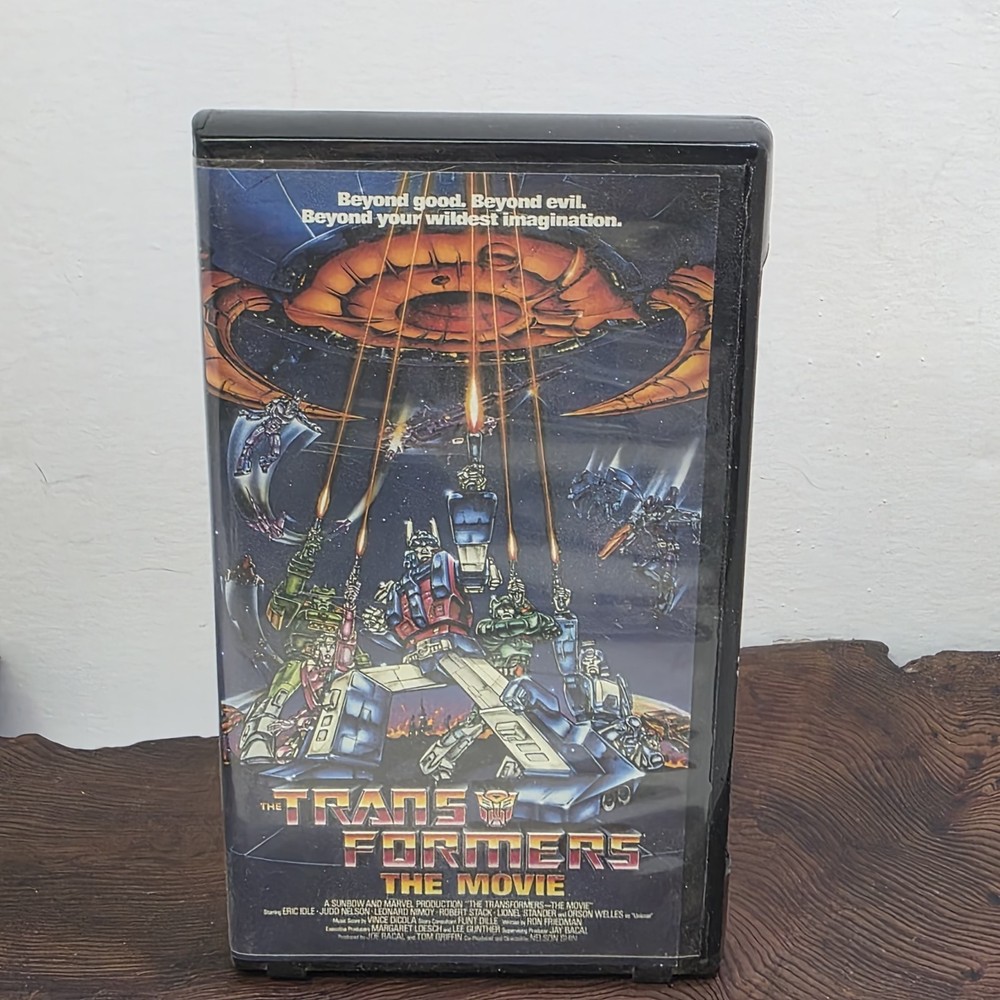Transformers The Movie VHS 1986 Kid Rhino Clamshell Tested Works