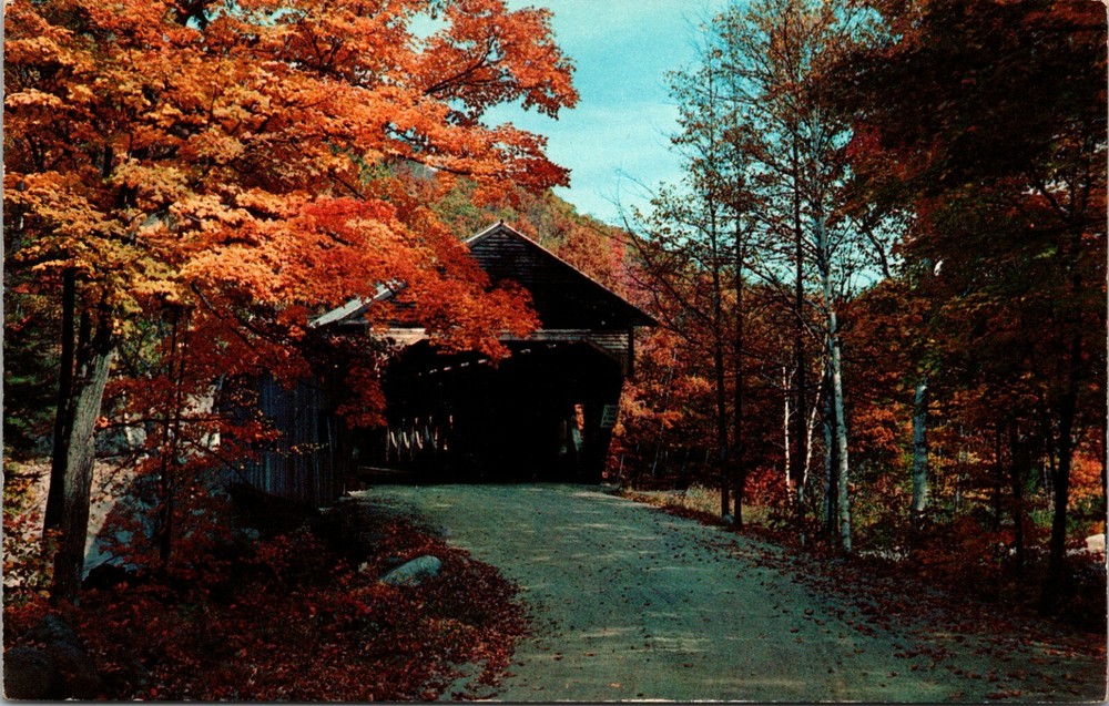 The Old Covered Bridge Greetings From Canton Ohio Vintage Postcard