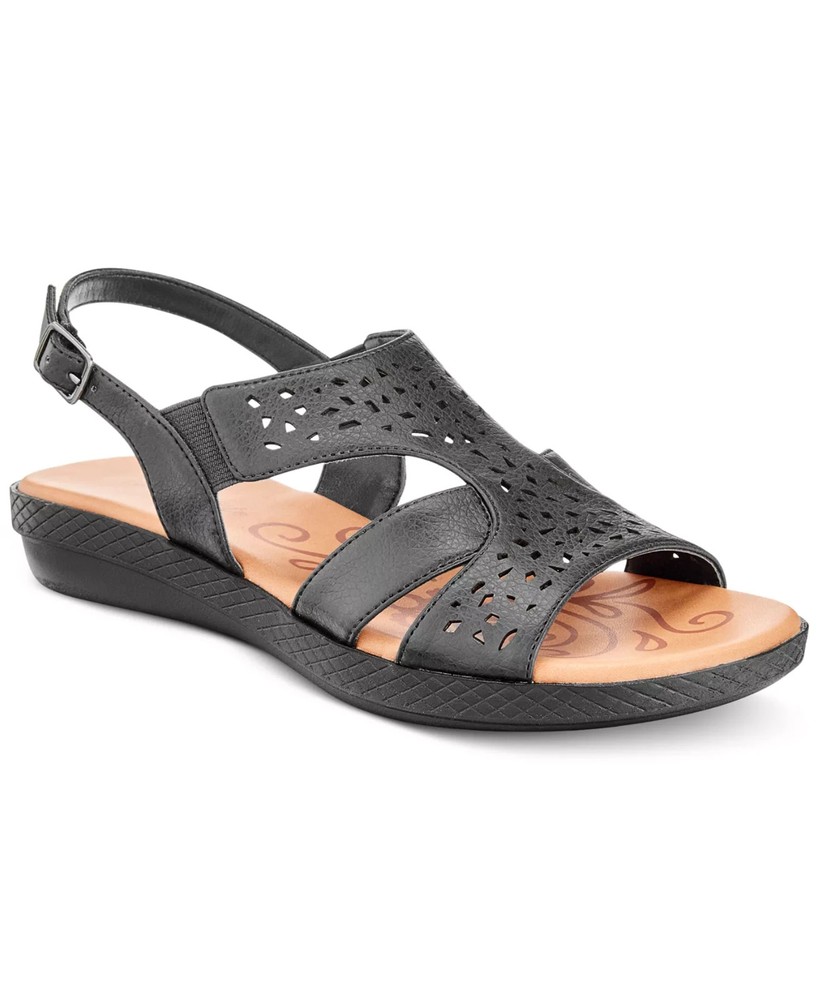 Easy Street Womens Bolt Slingback Sandals Black Size 8 New $69