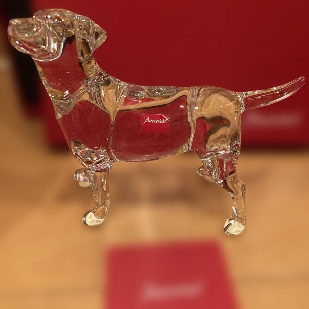 Baccarat Crystal Dog Figurine Collection Made in France Unused