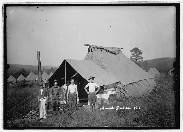 Photo:Mt. Gretna Pa National Guard Camp 1912 Tents Soldiers
