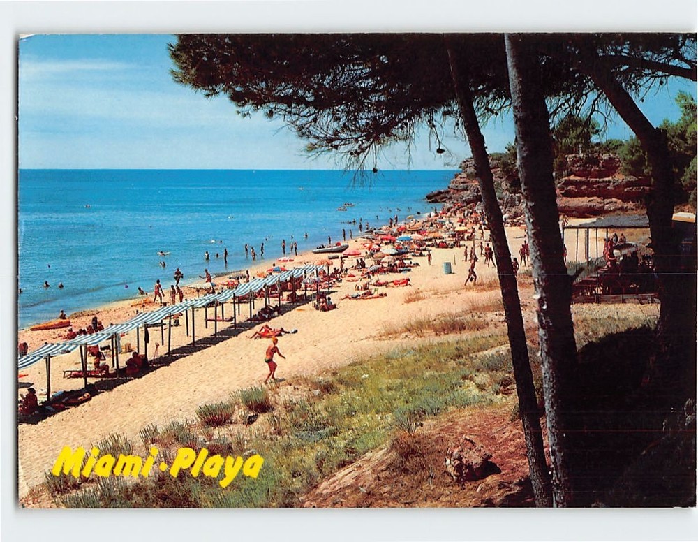 Postcard Miami Playa Costa Dorada Tarragona Spain