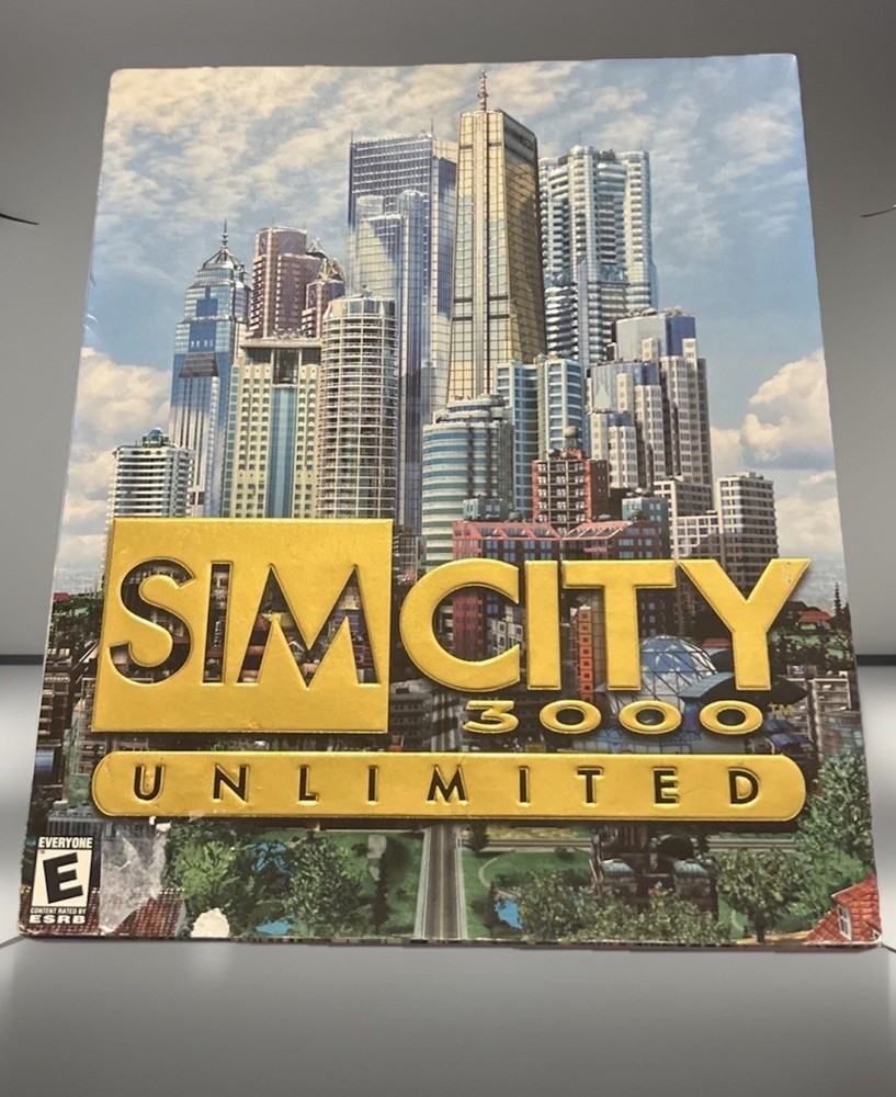 SimCity 3000: Unlimited (PC CD-ROM, 2000) **Big Box, New & Sealed**
