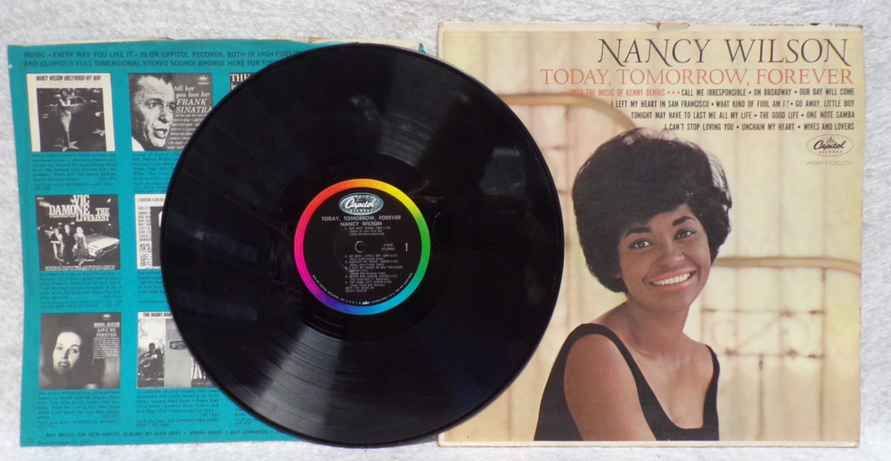 Nancy Wilson Today Tomorrow Forever 1964 Jazz  Vinyl Record Capitol T-2082