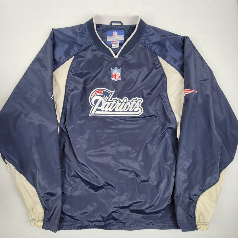Reebok On Field New England Patriots Jacket Mens Large Team Apparel Pullover