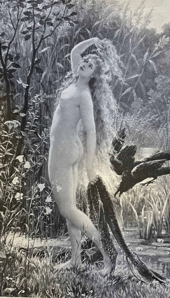 1895 Vintage Magazine Illustration Fairy Tales by Graef