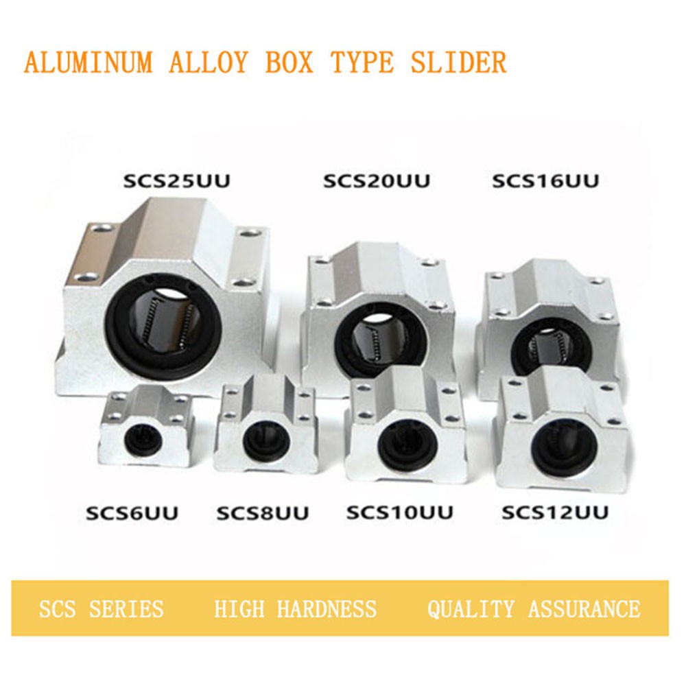 1Pcs Linear Motion Shaft Rail Ball Bearing Bushing Slide Pillow Block For CNC  ⇖