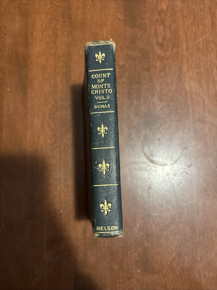 Count of Monte Cristo Volume 1 by Alexandre Dumas Early 1900s