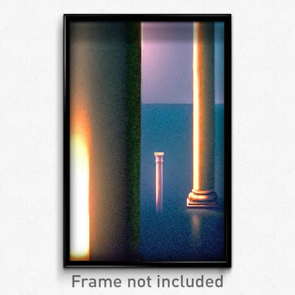 Pixel Art Poster - Small Column (8 Bit Psychedelic Trippy Video Game Print)