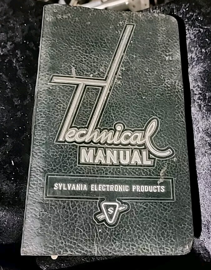 1955 Radio Manual Technical Sylvania Tubes Electronic Repair Book Vtg Rare #2