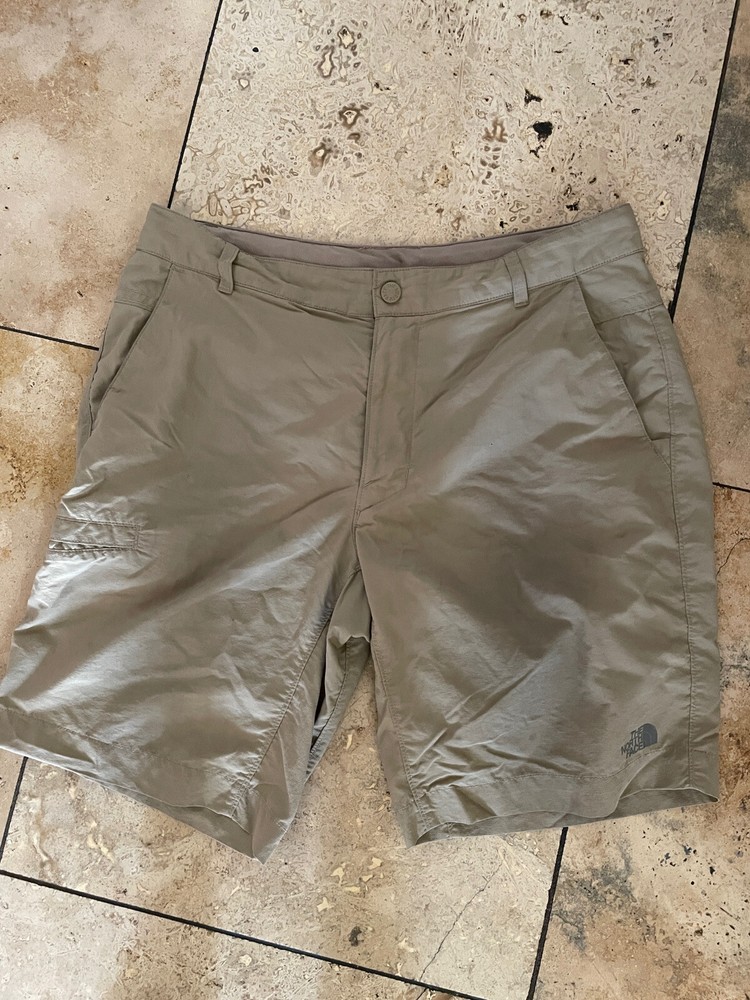 The North Face Hiking Shorts Men's Khaki Nylon - Size 34