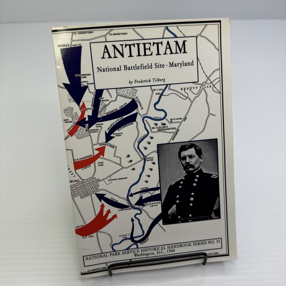 Antietam National Battlefield Site Maryland Frederick Tilberg PB Reprint of 1961