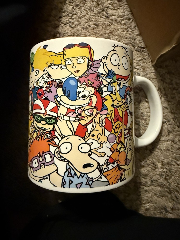 Rugrats 90s Cartoon Allover Coffee Mug 20 Oz Ceramic Hey Arnold Nickelodeon