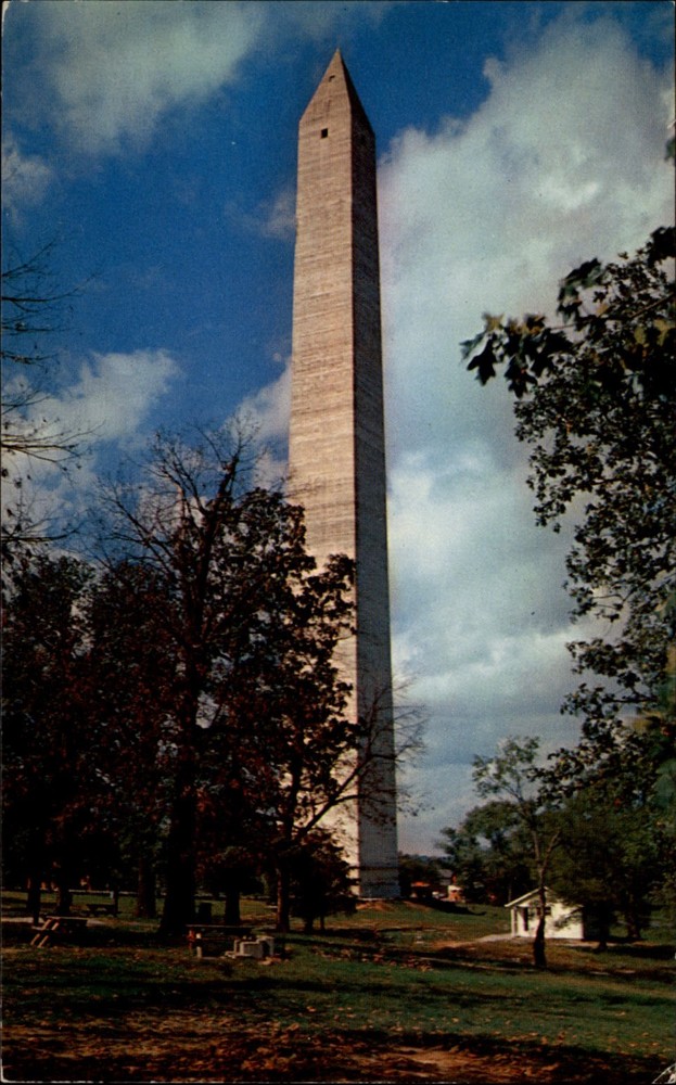 Jefferson Davis Monument Fairview Kentucky vintage postcard n808