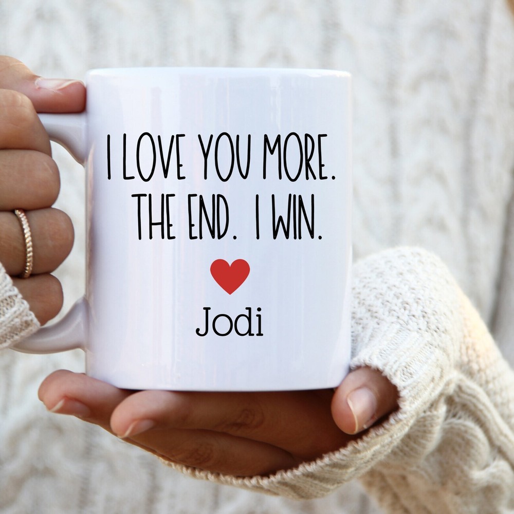 Personalized Boyfriend Gift Husband Gift Mug Personalized I Love You. The End.i