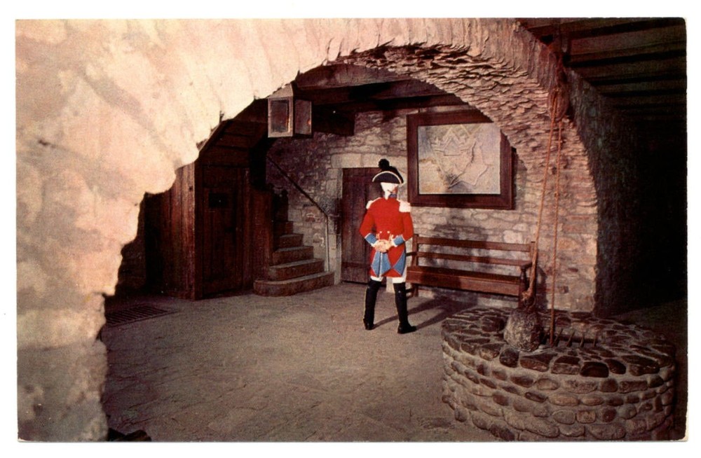 Youngstown New York Old Fort Niagara Vestibule French Soldier unused postcard