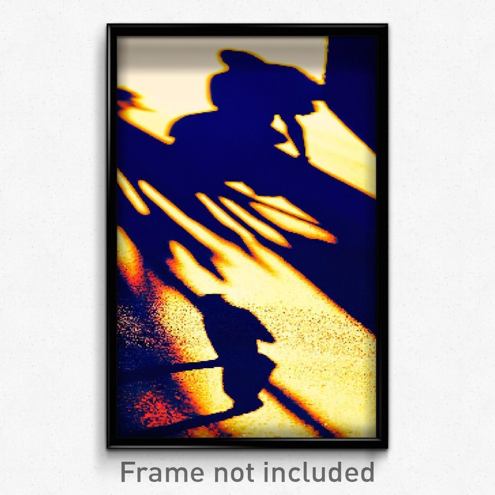 8-Bit Psychedelic Pixel Art Poster - Flamboyant Shadow Trippy Gamer Print
