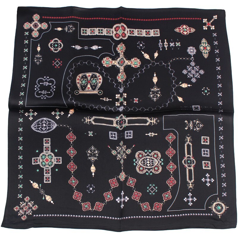 100% Pure Mulberry Silk Square Scarf for Hair & Neck - Soft Luxury for Women & Men