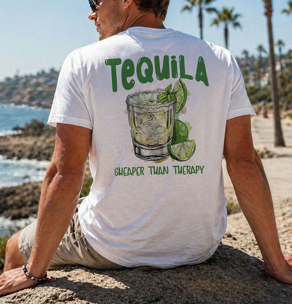 Men’s Funny Summer Beach Graphic T-Shirt Casual Vacation Cotton Short Sleeve Tee