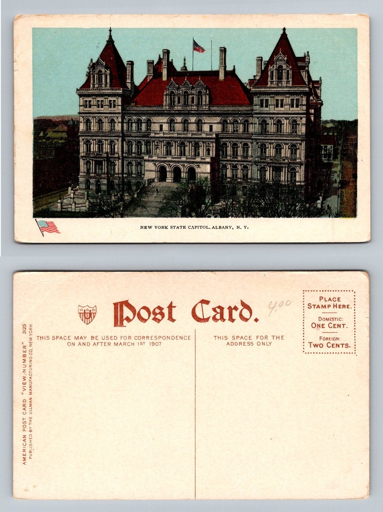 Albany, NY-New York, New York State Capitol Building Vintage Postcard