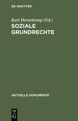 Soziale Grundrechte (Hardback) Aktuelle Dokumente