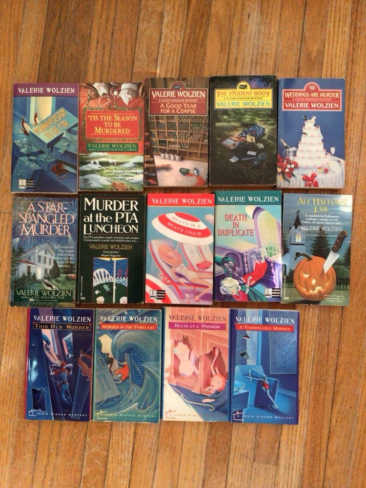 Lot of 14 Valerie Wolzien PB Murder Mysteries (Henshaw, Pidgeon) VTG Books