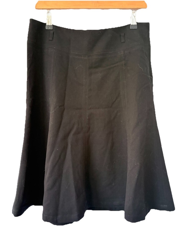 H&M Black Skirt Size 10 W30” L25” Knee Length Women’s