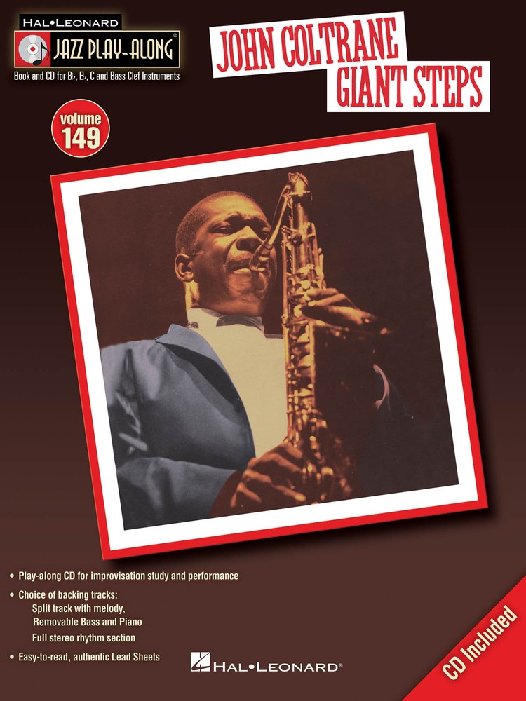 John Coltrane Giant Steps Jazz Play-Along Vol 149 Bb Eb C BC Sheet Music Book CD