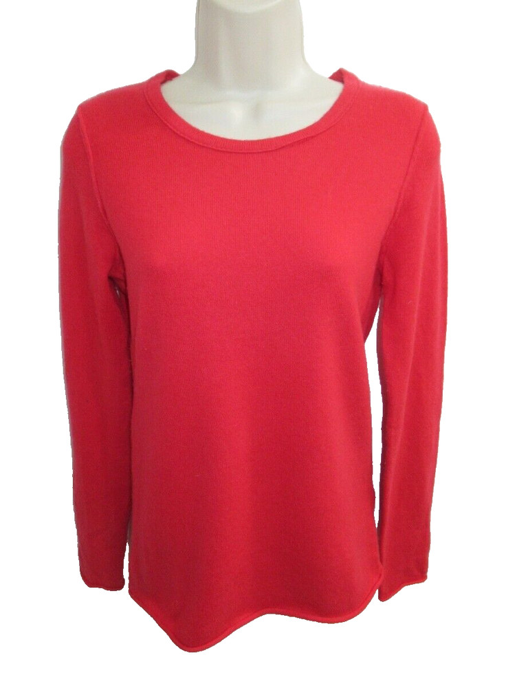 GAP 100% Cashmere Red Crew neck Sweater Size M