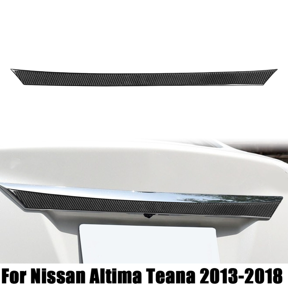 Soft Carbon Fiber Trunk Trim For Nissan Altima Teana 2013-2018
