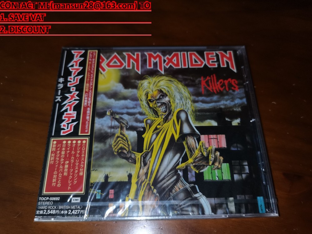 Iron Maiden Killers Japanese Edition TOCP-50692 Brand New Sealed C6