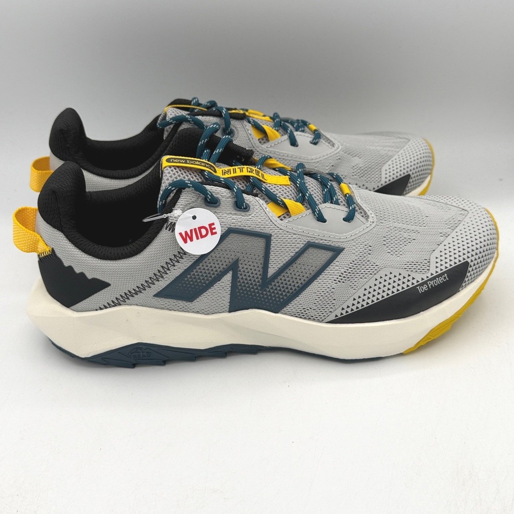 New Balance Nitrel v6 Trail Running Shoes Mens 10 4E Grey Green MTNTRLY6