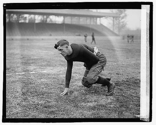 Photo:J. Blair,Navy Yard,1920,Football Player,College Sports