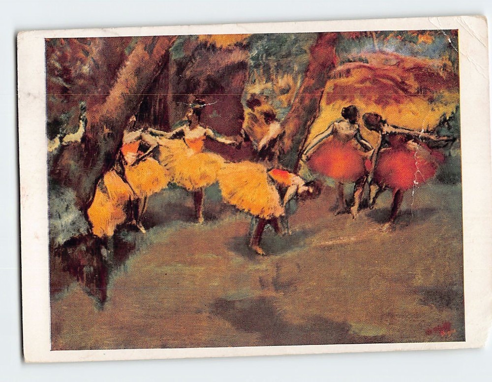 Postcard Before the Performance Artwork by Edgar Degas