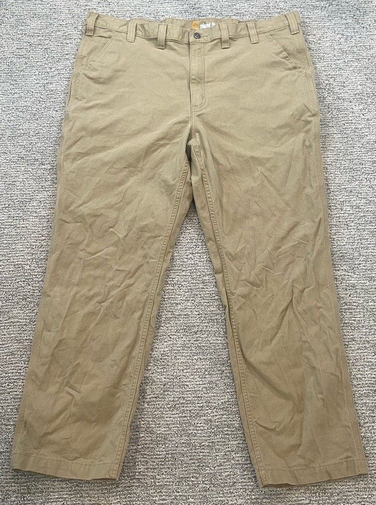 Carhartt Men's Relaxed Fit Light Canvas Work Pants 44x32 RN 1480