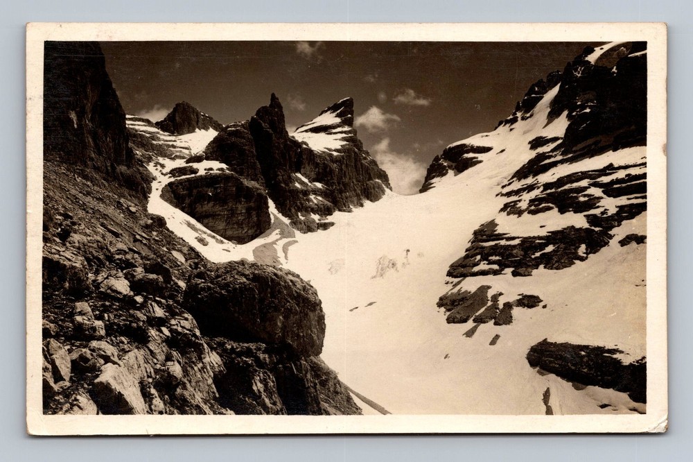Italy- Mountain Winter Scene Standard Souvenir Old Postal PC Vintage Postcard