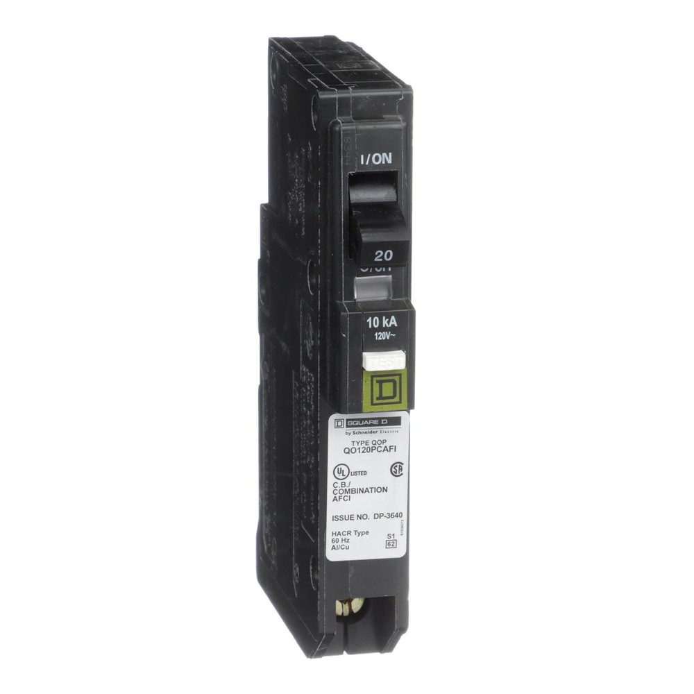 Square D by Schneider Electric Square D  QO120PCAFI 20Amp SinglePole PlugOn N...