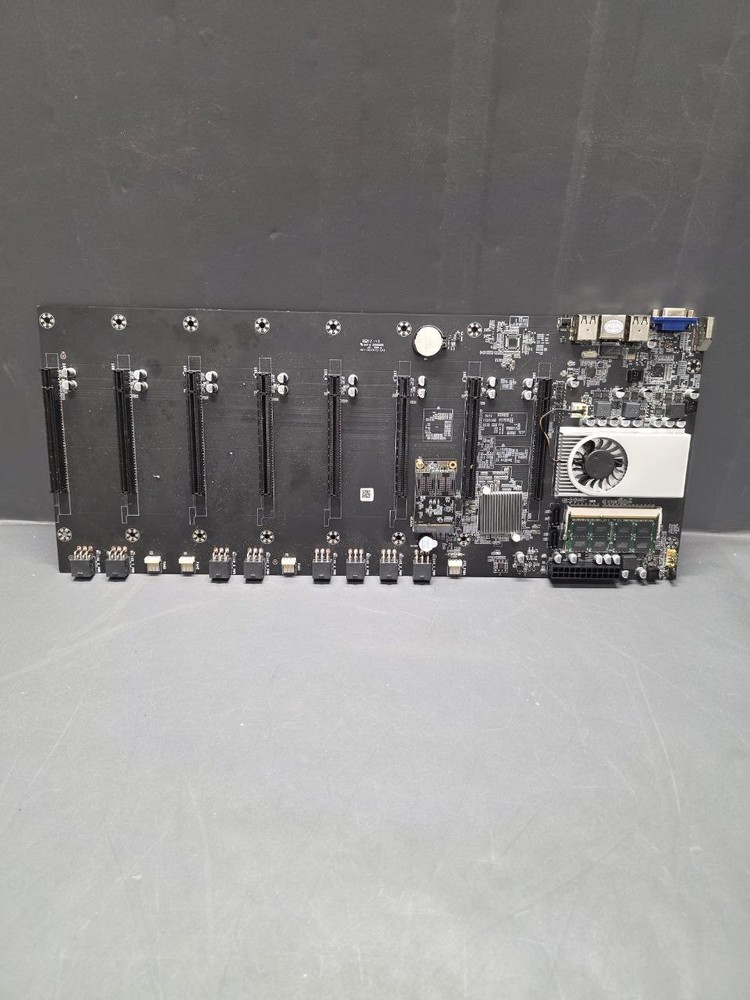 BTC-T37 V1.1 Mining Motherboard 8× PCIe DDR3 w/ RAM & Onboard CPU