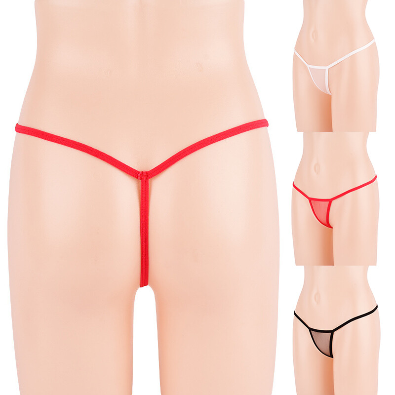 Sexy Briefs Thong T-back G-String Underwear Ultrathin Sheer Low Waist Linger