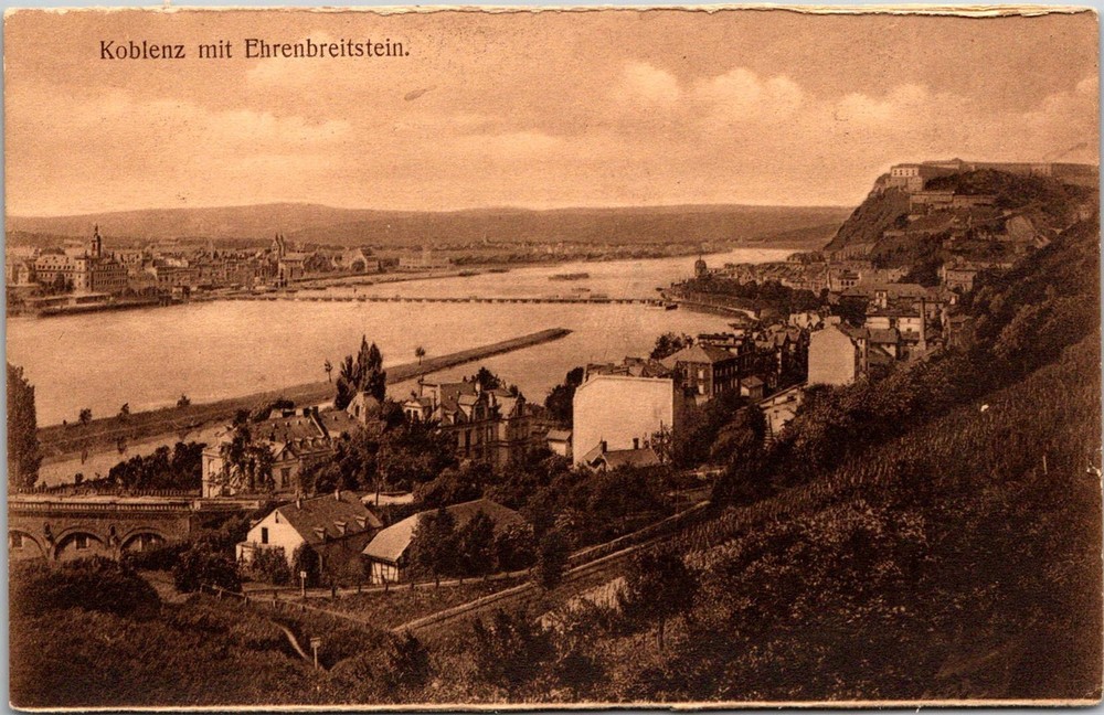 Dr Jim Stamps Postcard Koblenz Mit Ehrenbreitstein Unposted