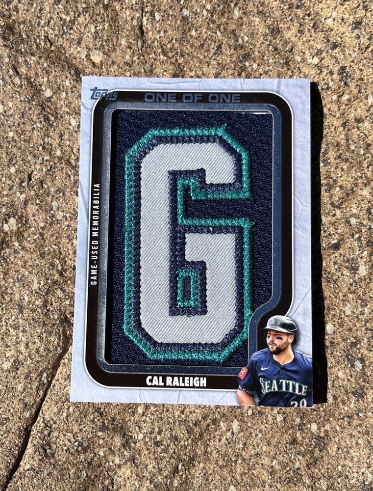 2025 Topps CAL RALEIGH 1/1 Own The Name Relic Card #OTN-CR Seattle Mariners G