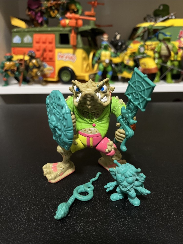 Vintage TMNT Teenage Ninja Turtles Napoleon Bonafrog Complete 1990 Playmates