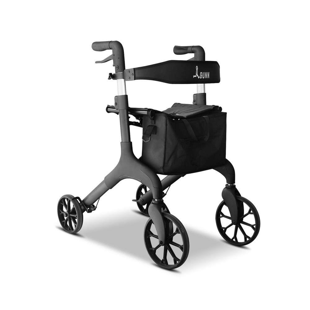 CARSTY Lightweight Rollator Walker Aluminum Alloy Frame w/ Brake All Terrains
