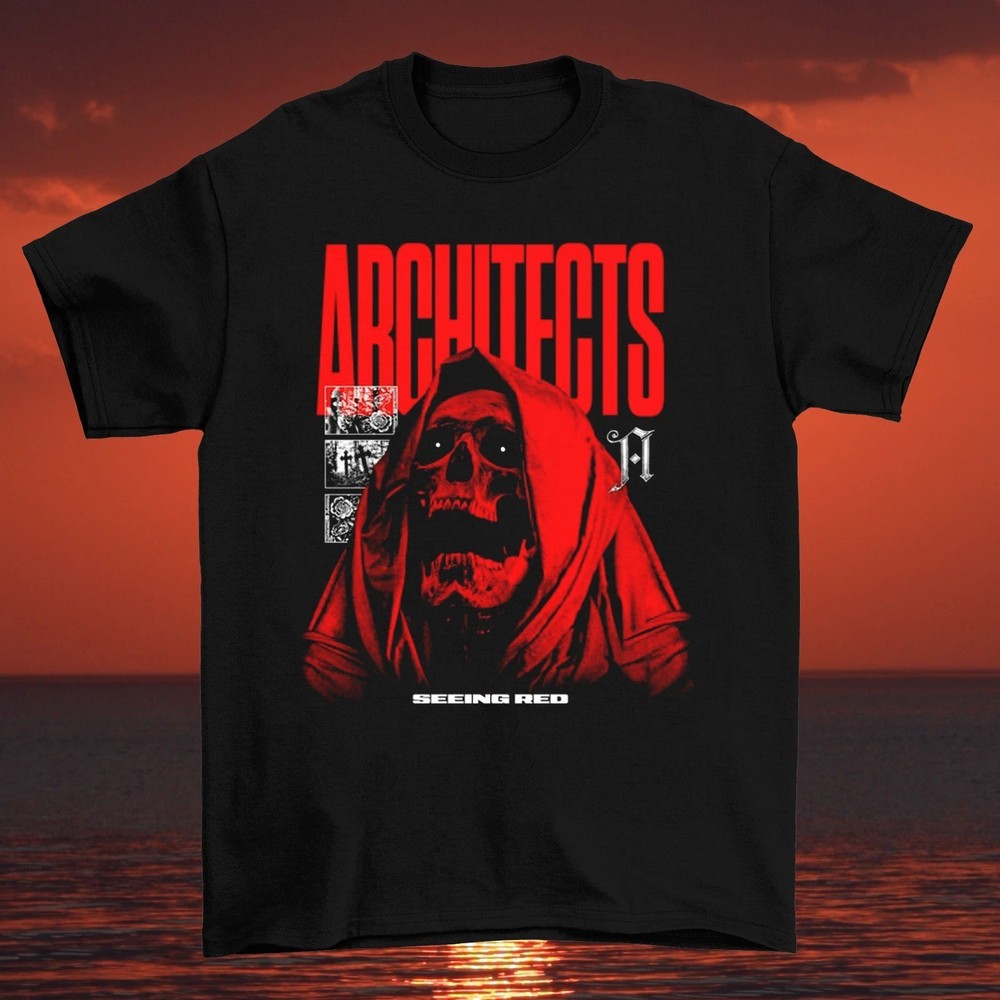Architects Band Seeing Red Black Cotton T Shirt Full Size S-5XL BT831