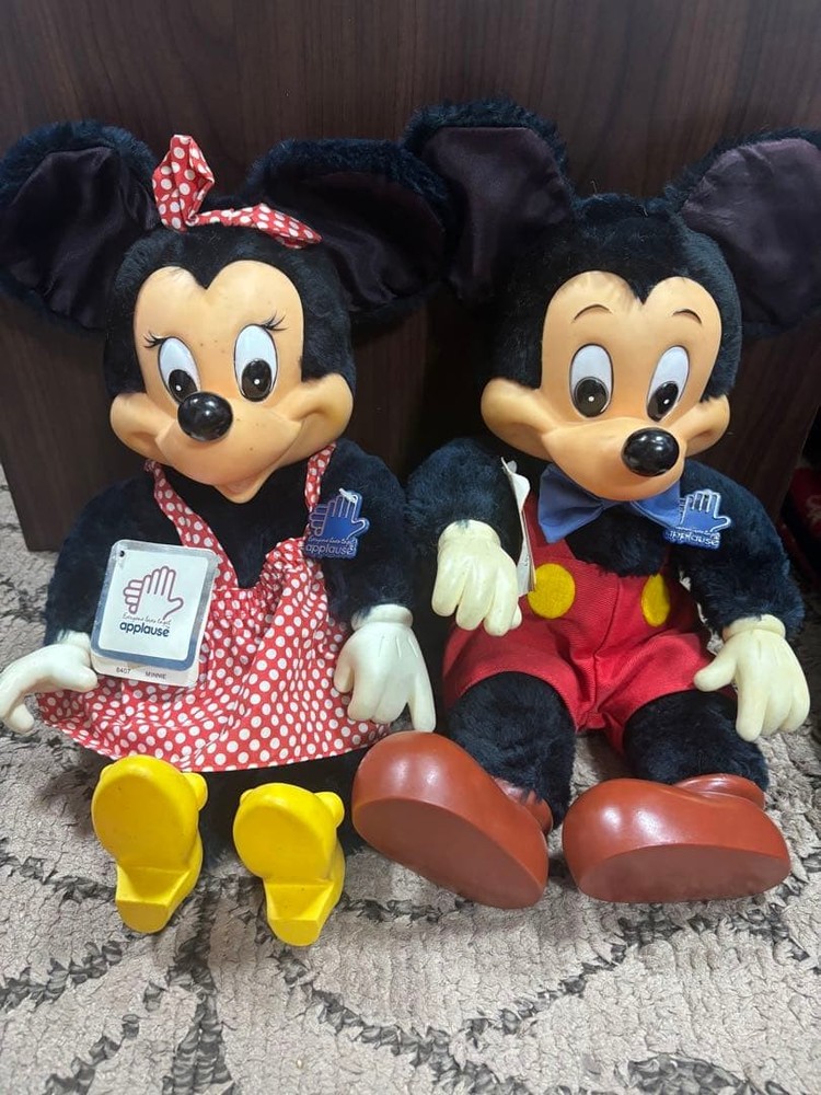 retro Mickey Minnie plush toy #92dbd4