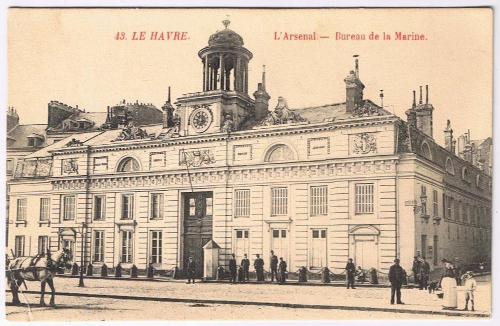 France Postcard Le Havre L'Arsenal Bureau de la Marine