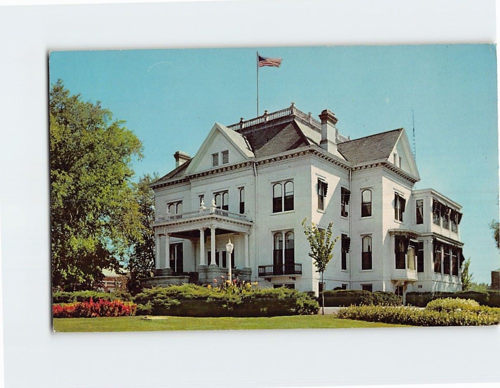 Postcard Governor's Mansion Springfield Illinois USA