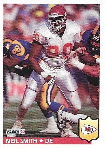 1992 Fleer - #183 Neil Smith Kansas City Chiefs