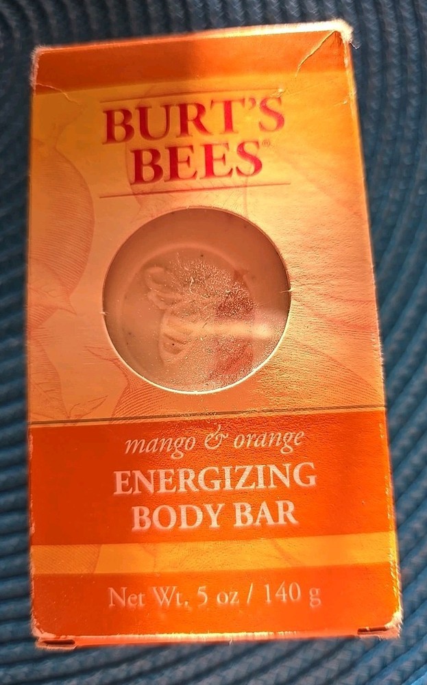 BURTS BEES MANGO & ORANGE ENERGIZING BODY BAR 5 Oz
