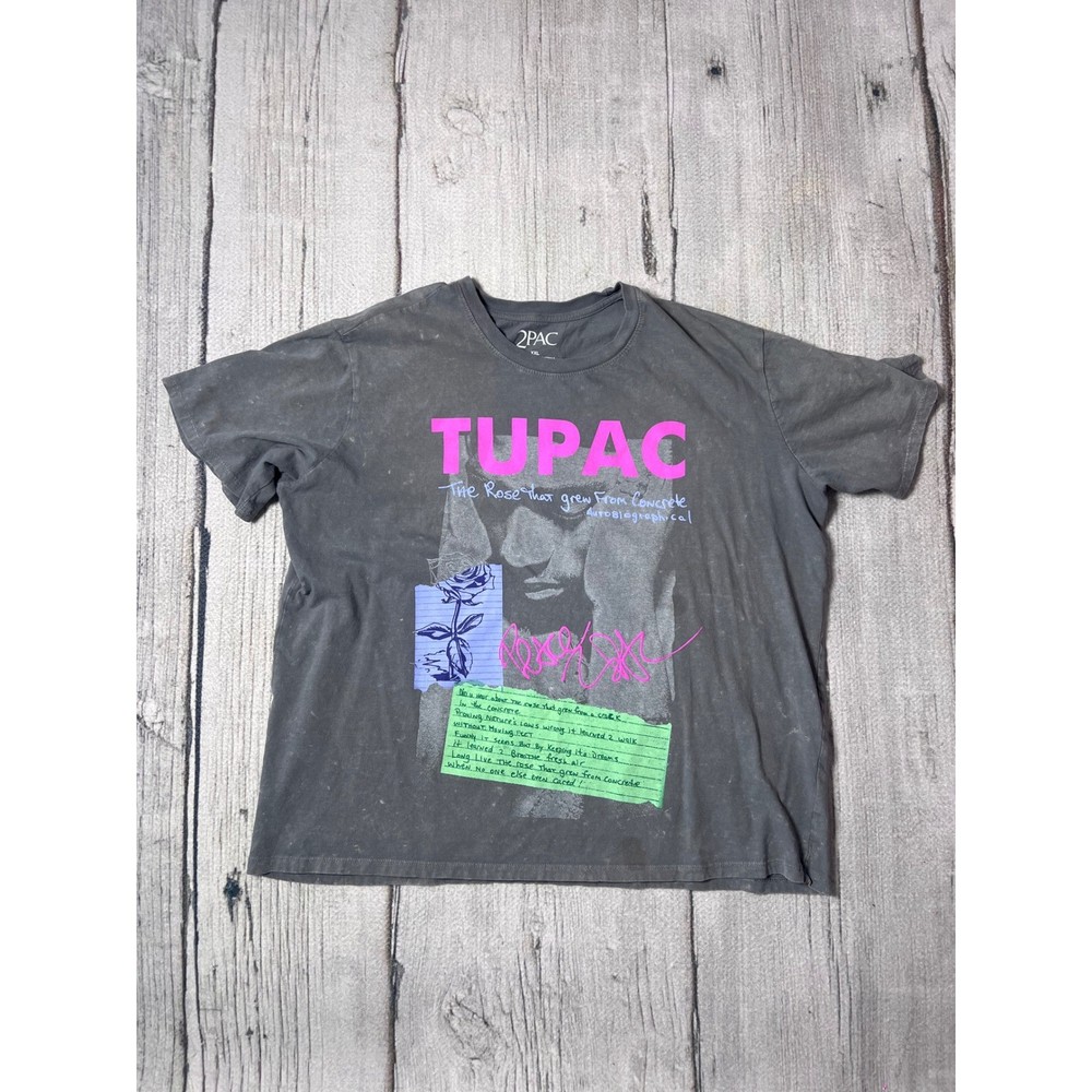 2PAC Graphic T Shirt The Rose That Grew From Concrete Men's XL